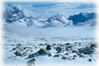 snow-covered mountains in Shimshal, Pakistan